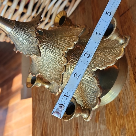 Vintage Brass Christmas Tree Candelabra candle holder - Picture 12 of 12